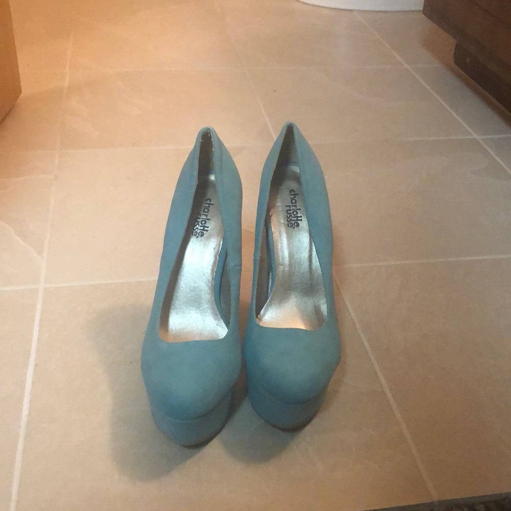 Mint colored heels